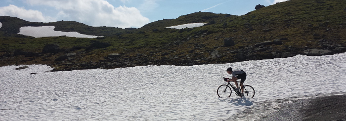 Cykeln jag hade med mig var ju en cross så man kan tycka att detta skulle fungera, men icke...